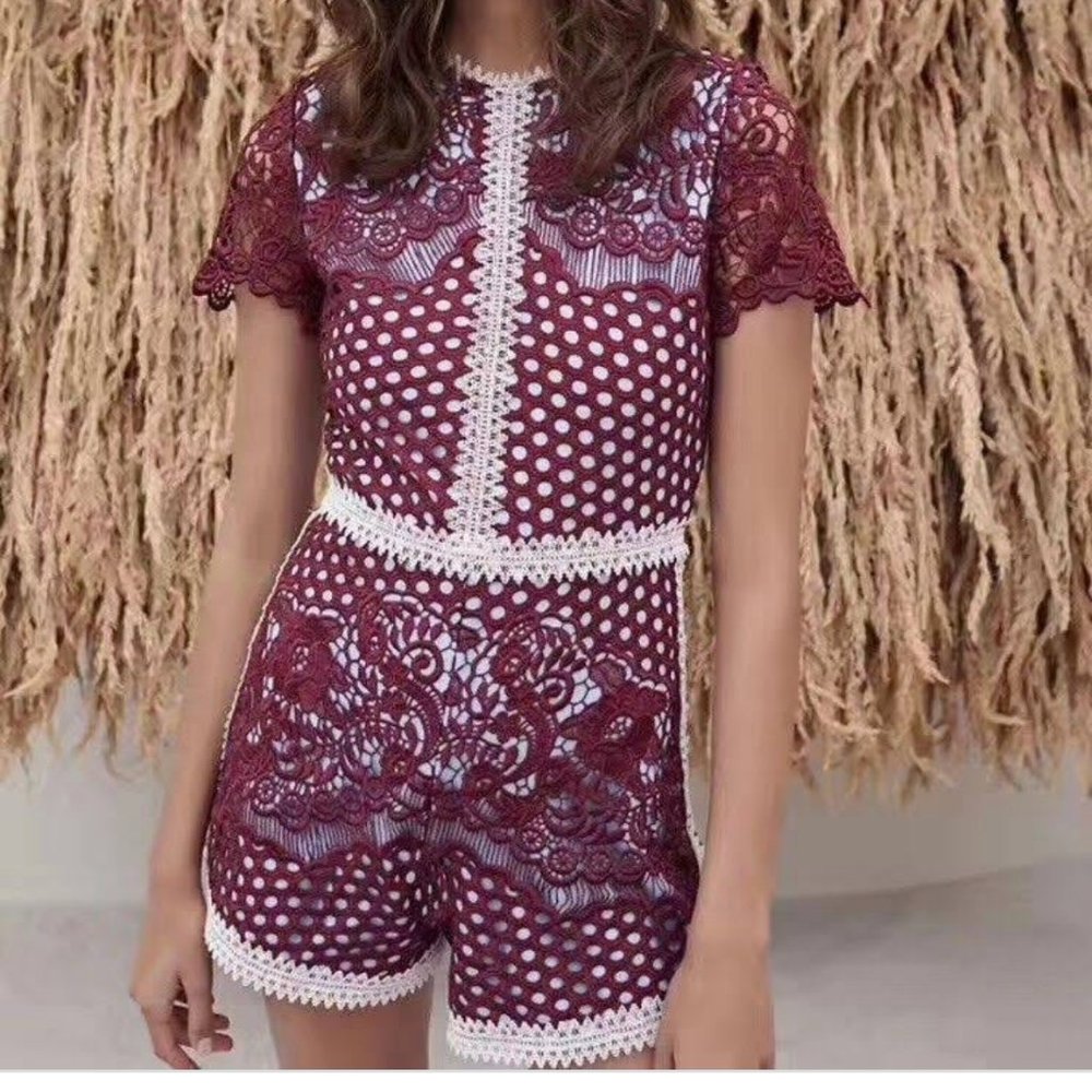 Alexis Rowen Romper- Size Large (Fits Like a Size 6)